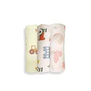 Organic Cotton Muslin Baby Swaddle Set