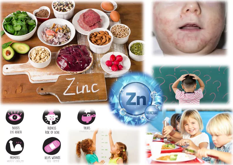 This article explores the importance of zinc in children's diet and highlights the benefits of zinc-rich foods to support their growth, development, and overall health. It also provides information on the recommended dietary allowance, deficiency symptoms, and potential side effects of excessive zinc intake.